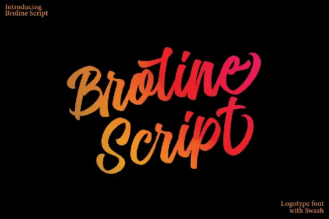 Broline Script font