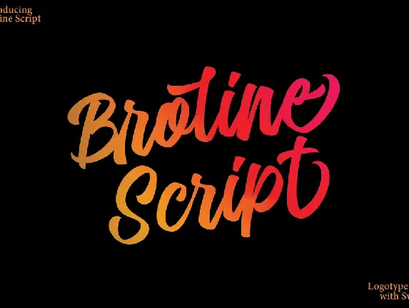 Broline Script font