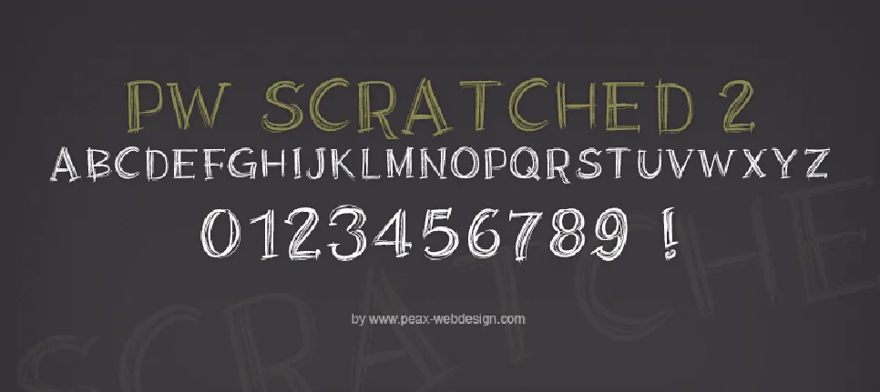 PWScratched2 font