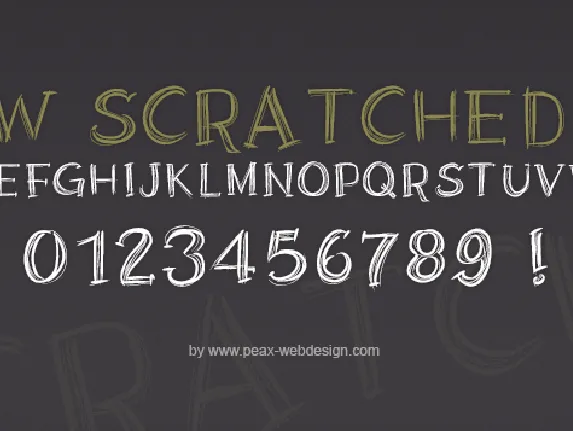 PWScratched2 font