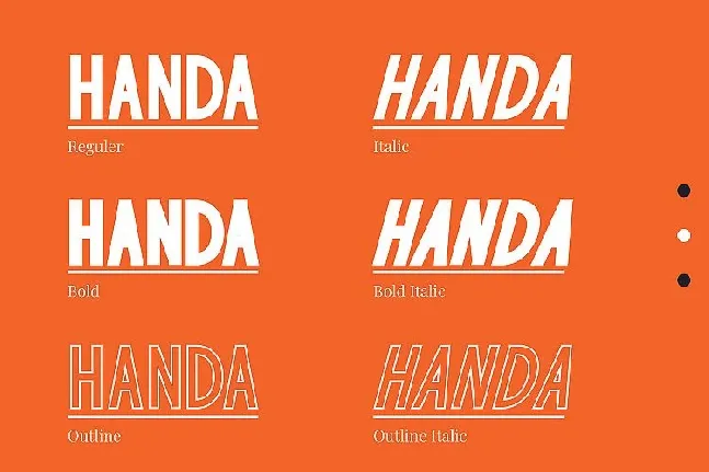 Handa Sans Family font