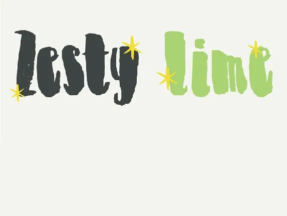 DK Zesty Lime font