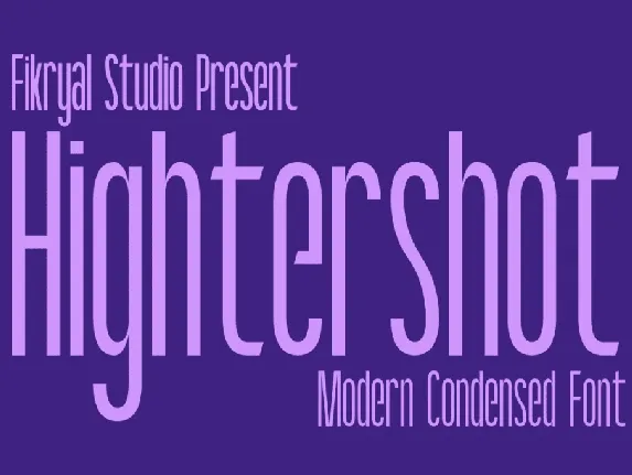 Hightershot font