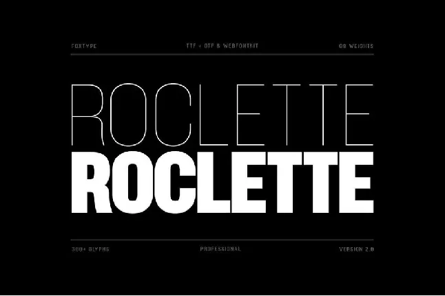 Roclette Pro font