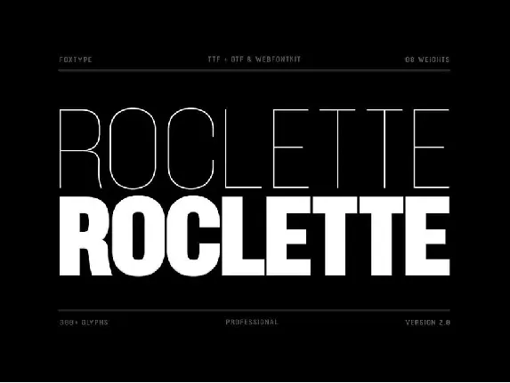 Roclette Pro font