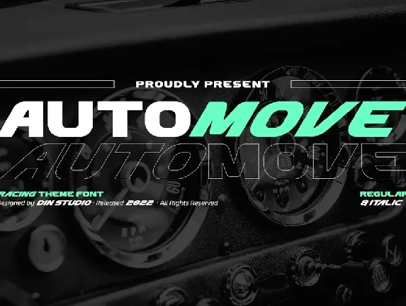 Automove font