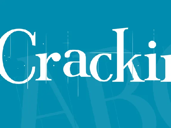 Crackin' font