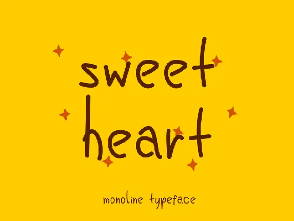 SweetHeart font