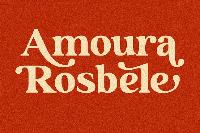 Amoura Rosbele font