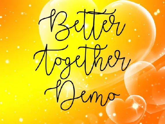 Better Together Demo font