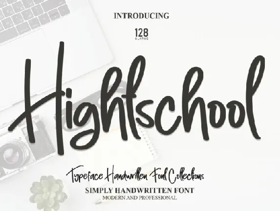 Hightschool Script font