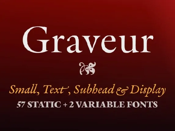 Graveur Family font