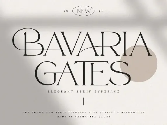 Bavaria Gates font