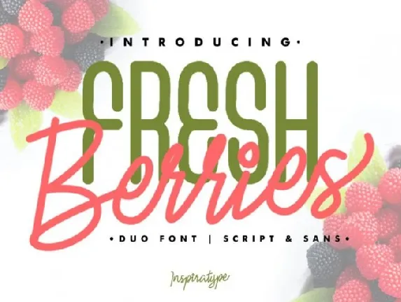 Fresh Berries Duo font