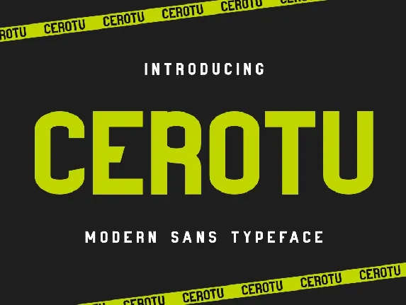 Cerotu font