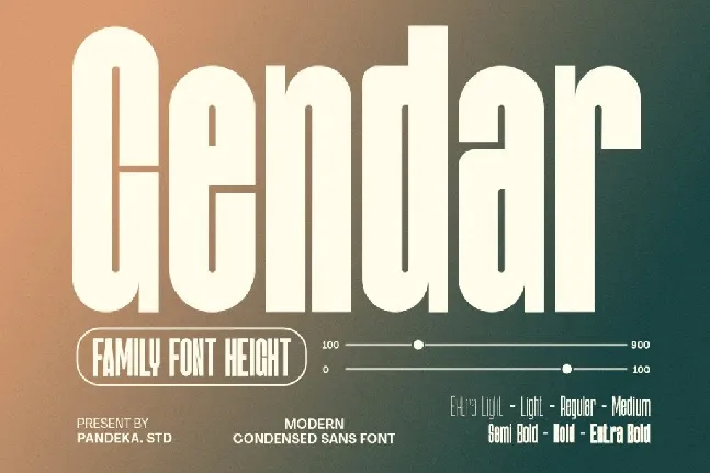 Gendar DEMO font