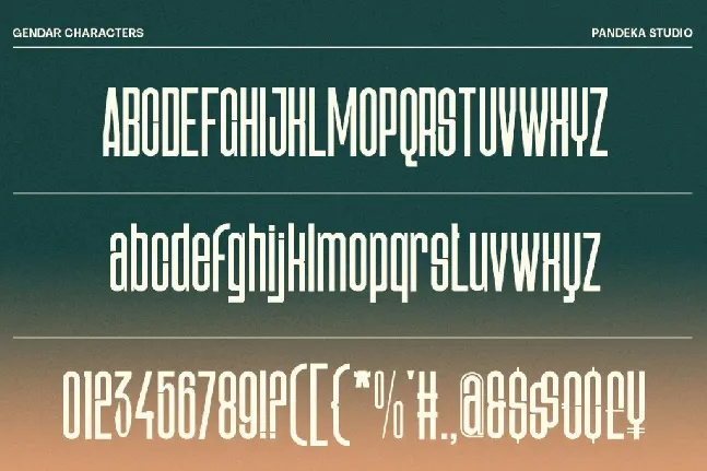 Gendar DEMO font