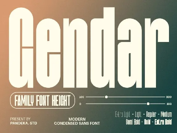 Gendar DEMO font