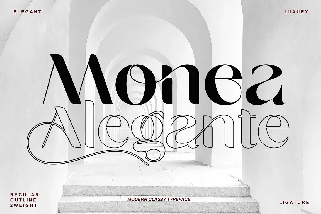 Monea Alegante font