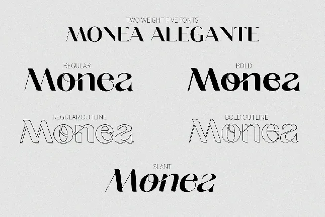 Monea Alegante font