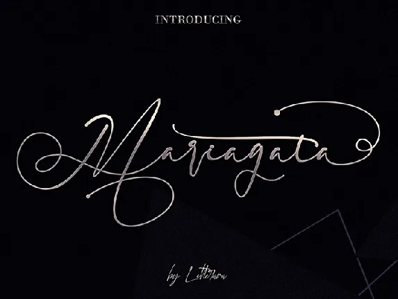 Mariagata font