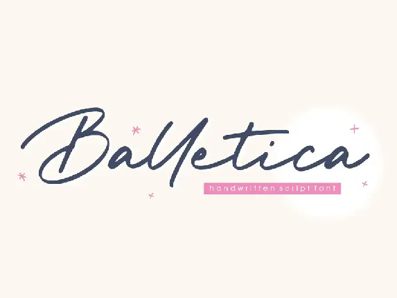 Balletica font