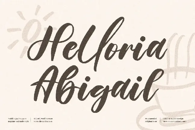 Helloria Abigail font