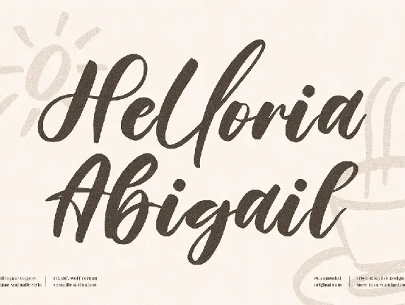 Helloria Abigail font