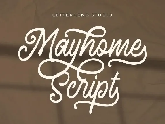 Mayhome font