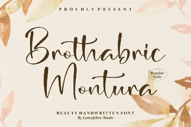 Brothabric Montura font