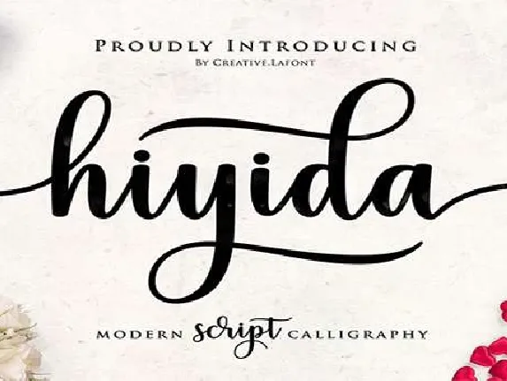 Hiyida Script font