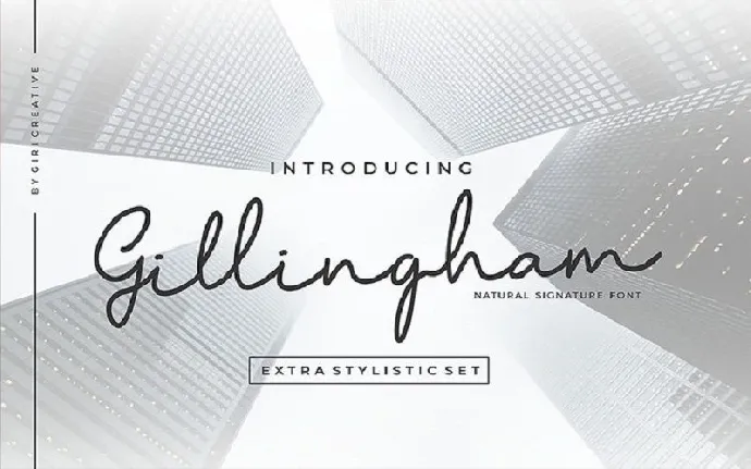 Gillingham Signature font