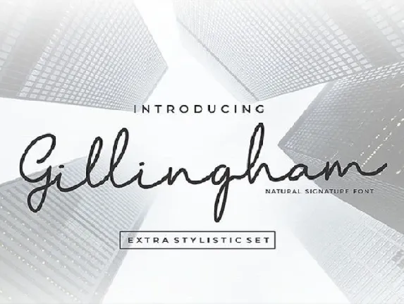 Gillingham Signature font