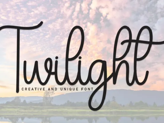 Twilight Script Typeface font