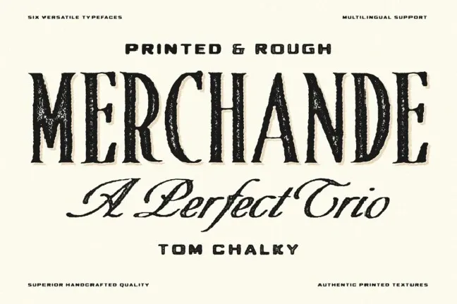 Merchande Print Trio font