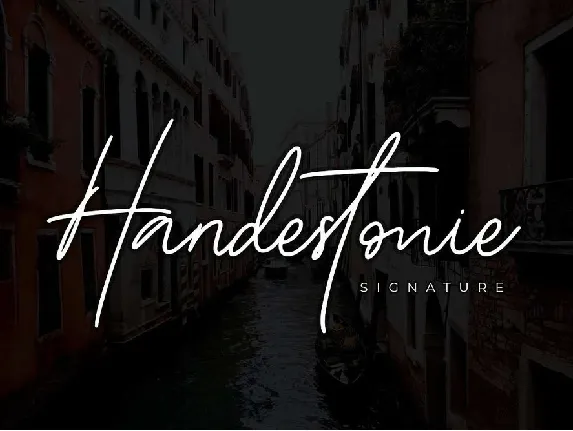 Handestonie font