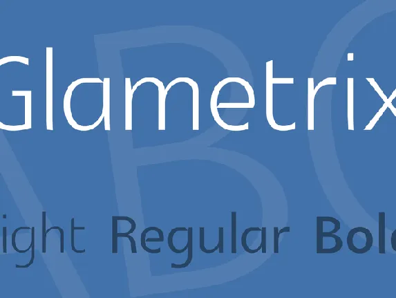 Glametrix font