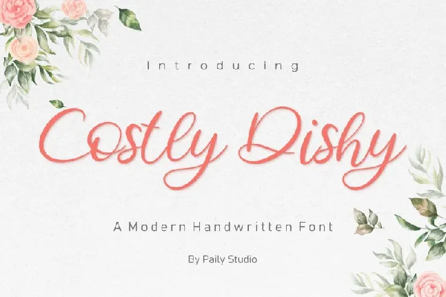 Costly Dishy font