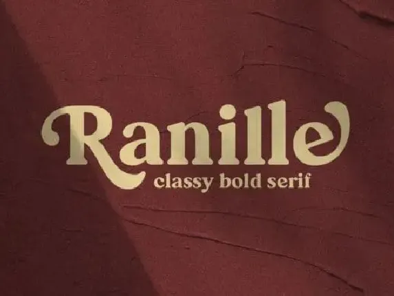 Ranille Serif font