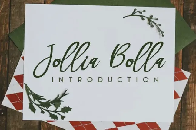 Jollia Bolla Handwritten font