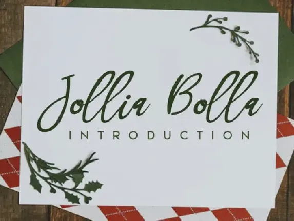 Jollia Bolla Handwritten font