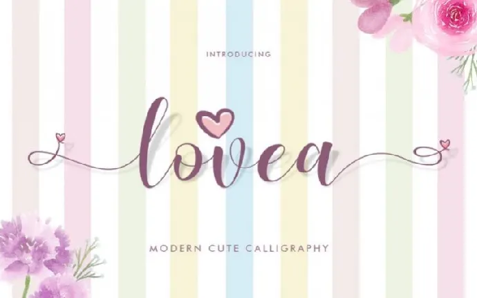 Lovea Calligraphy font