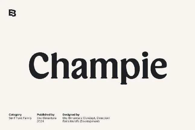 Champie Trial font