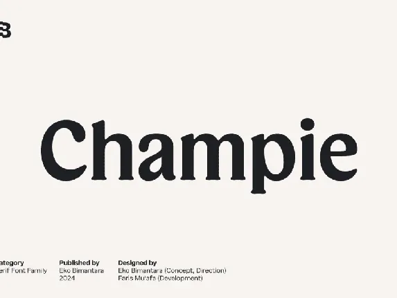 Champie Trial font