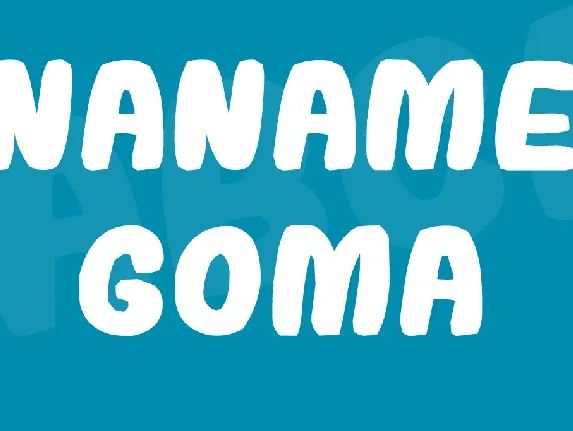 naname goma font