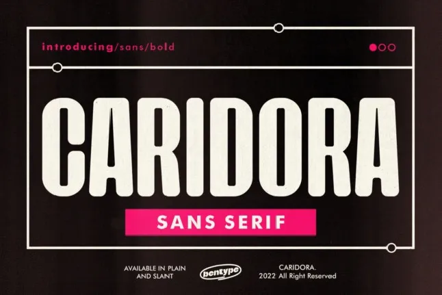 Caridora font