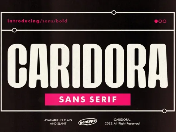 Caridora font