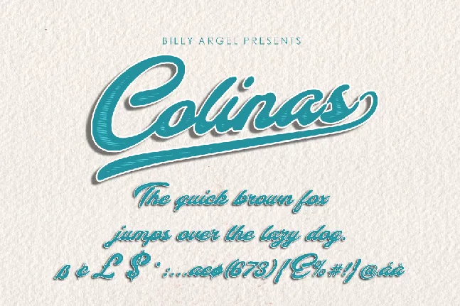 Colinas Personal Use font