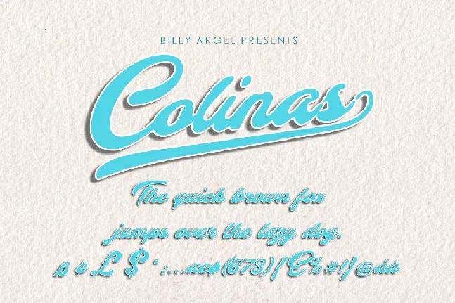 Colinas Personal Use font