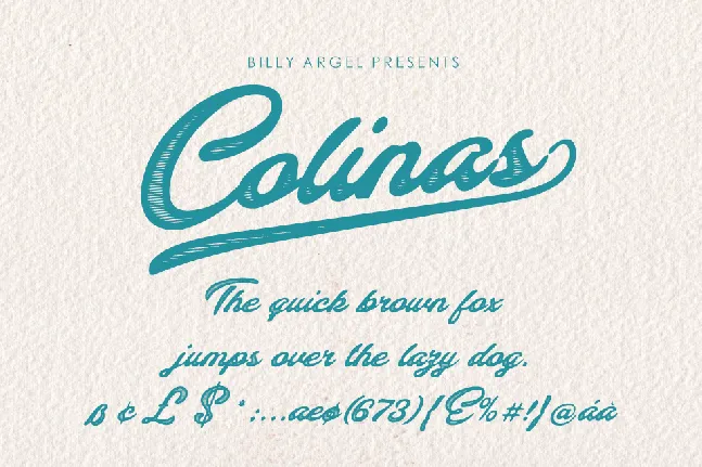 Colinas Personal Use font